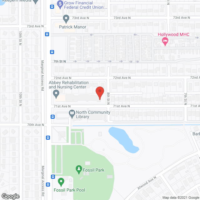Map of the neighborhood around Theratx At Abbey