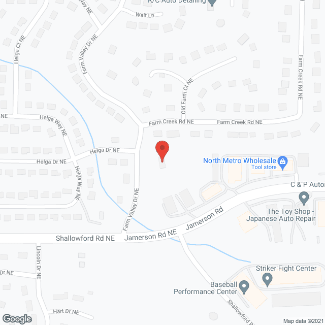 Map of the neighborhood around Lovelace Living Centres