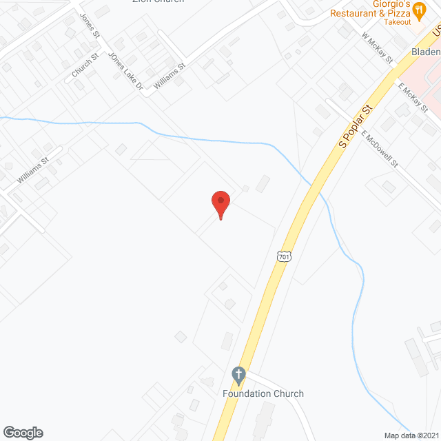 Map of the neighborhood around Poplar Heights Center