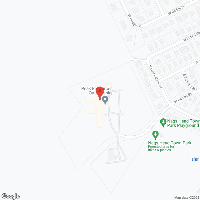 Map of the neighborhood around Peak Resources Outer Banks
