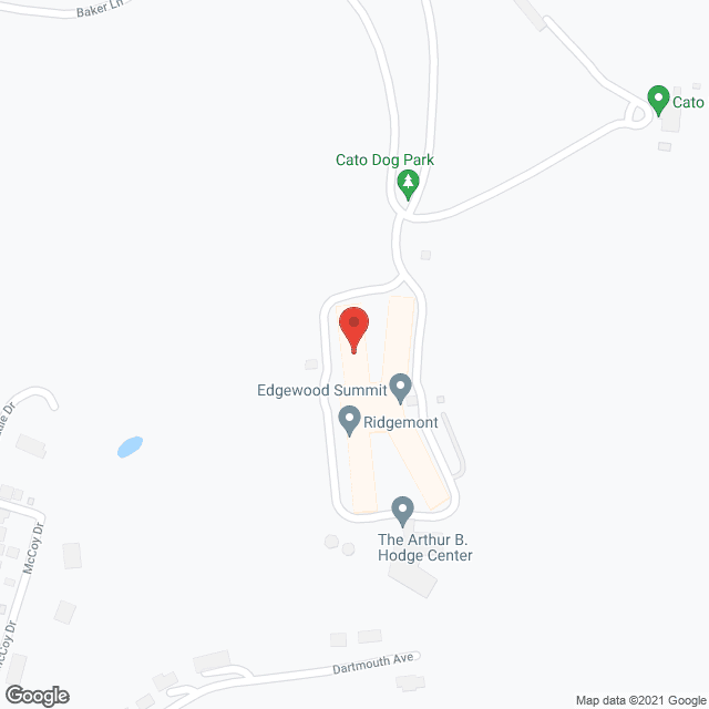 Map of the neighborhood around Arthur B Hodges Center At Edgewood Summit Alr/Alz