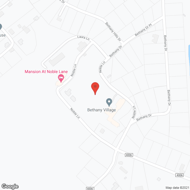Map of the neighborhood around Bethany Village Inc