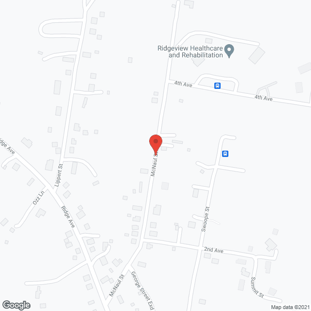 Map of the neighborhood around Ridgeview Elder Care Rehab Ctr