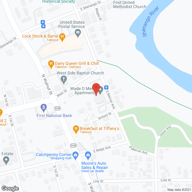 Map of the neighborhood around Wade D Mertz Assoc