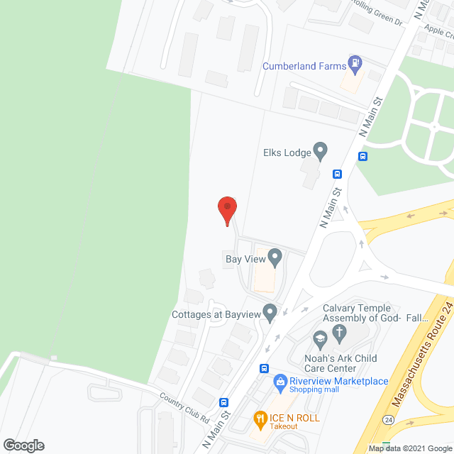 Map of the neighborhood around Bay View