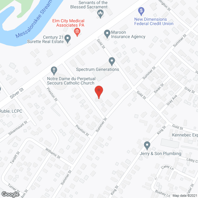 Map of the neighborhood around Durbin Apartments