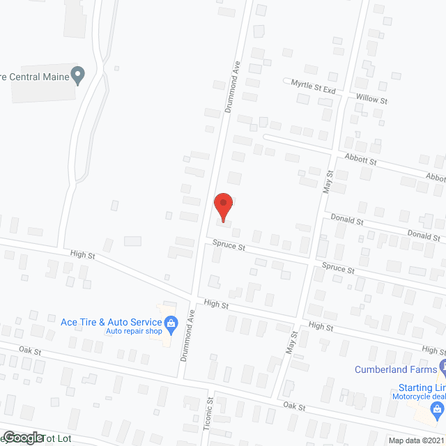 Map of the neighborhood around Davis Family Home
