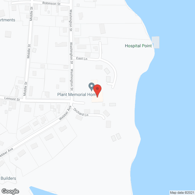 Map of the neighborhood around Plant Memorial Home