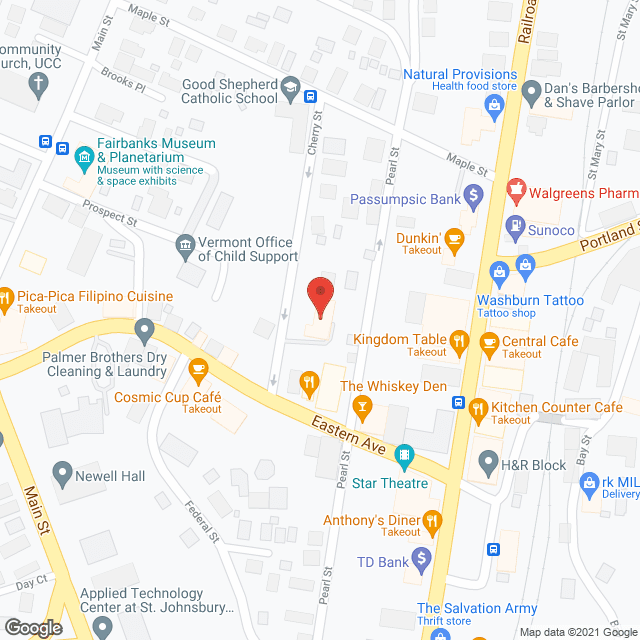 Map of the neighborhood around Canterbury Inn