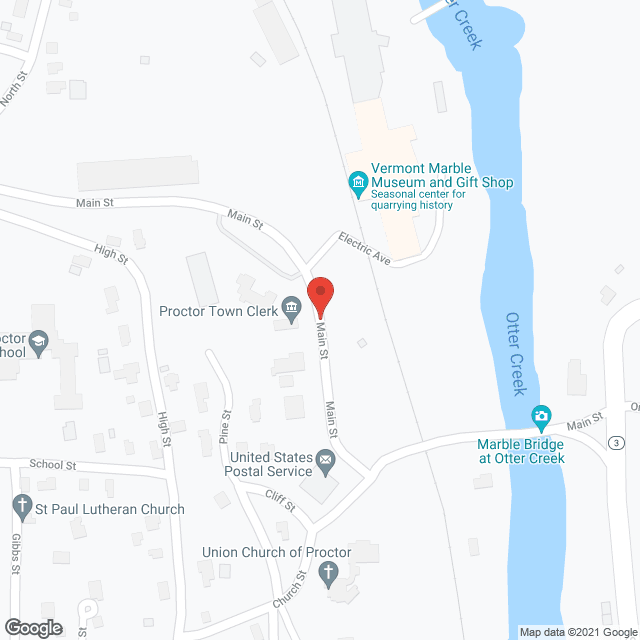 Map of the neighborhood around Proctor Place Apartments
