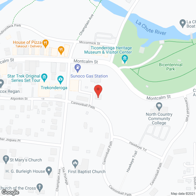 Map of the neighborhood around Parkview At Ticonderoga