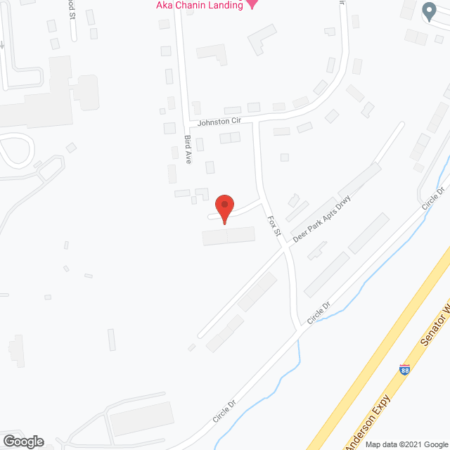 Map of the neighborhood around Sidney Senior Village