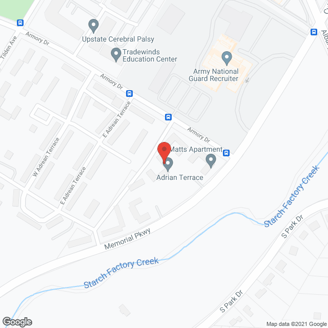 Map of the neighborhood around Matt Frank X Apts