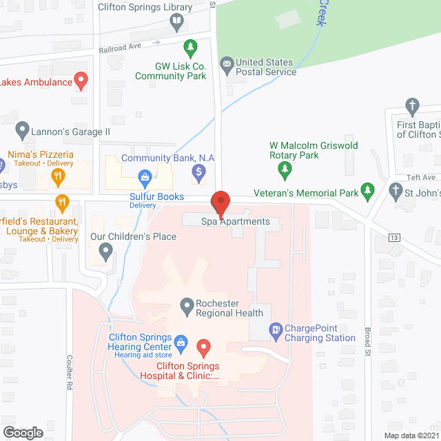 Map of the neighborhood around Spa Apartments Inc