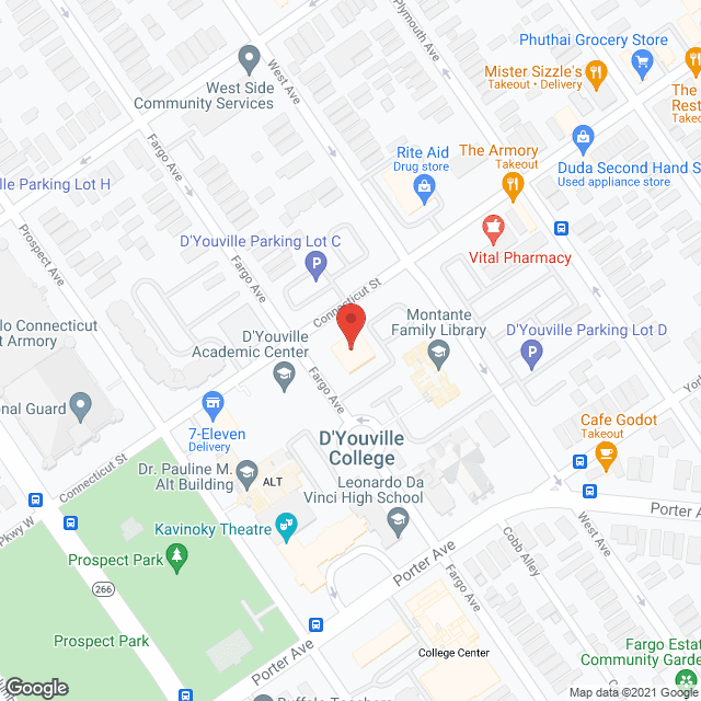 Map of the neighborhood around Santa Maria Towers
