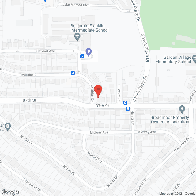 Map of the neighborhood around Elle's Care Home