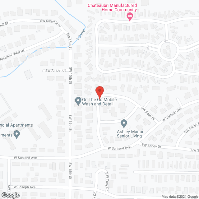 Map of the neighborhood around Ashley Manor - Sage 2