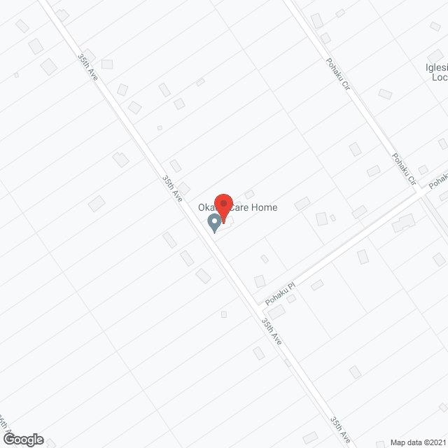 Map of the neighborhood around Okano Care Home