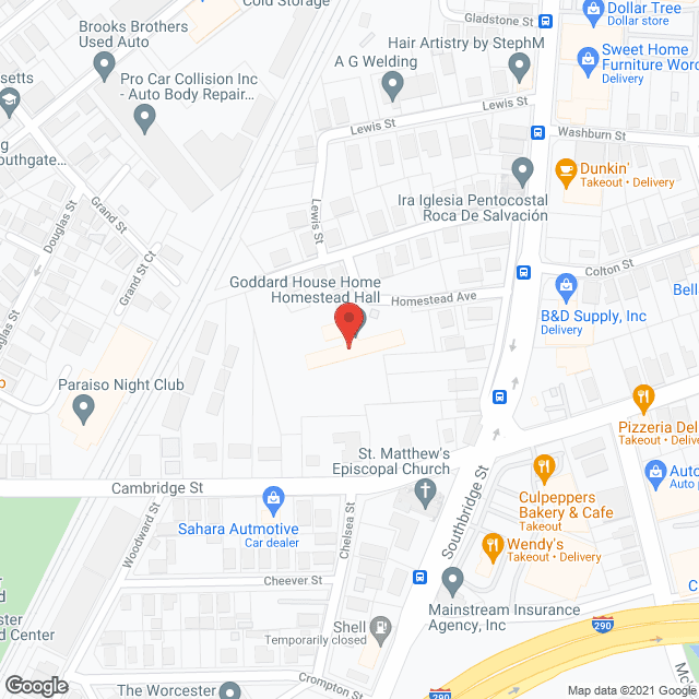 Map of the neighborhood around Goddard-Homestead Inc