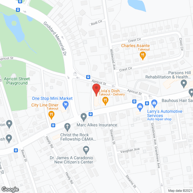 Map of the neighborhood around Anna Maria Rest Home