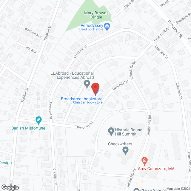 Map of the neighborhood around Mc Cavley and Carter