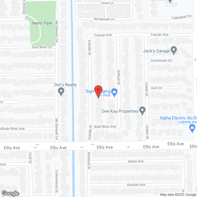 Map of the neighborhood around Assured Horizons V