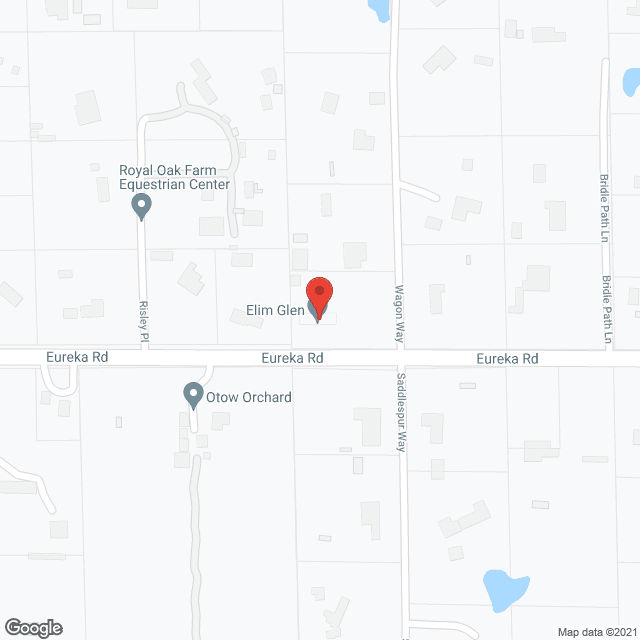 Map of the neighborhood around Elim Glen