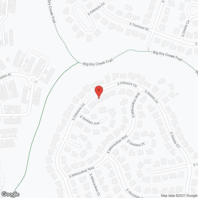 Map of the neighborhood around Millbrook Homes - Fillmore