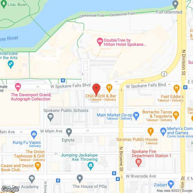 Map of the neighborhood around Park Tower Apartments