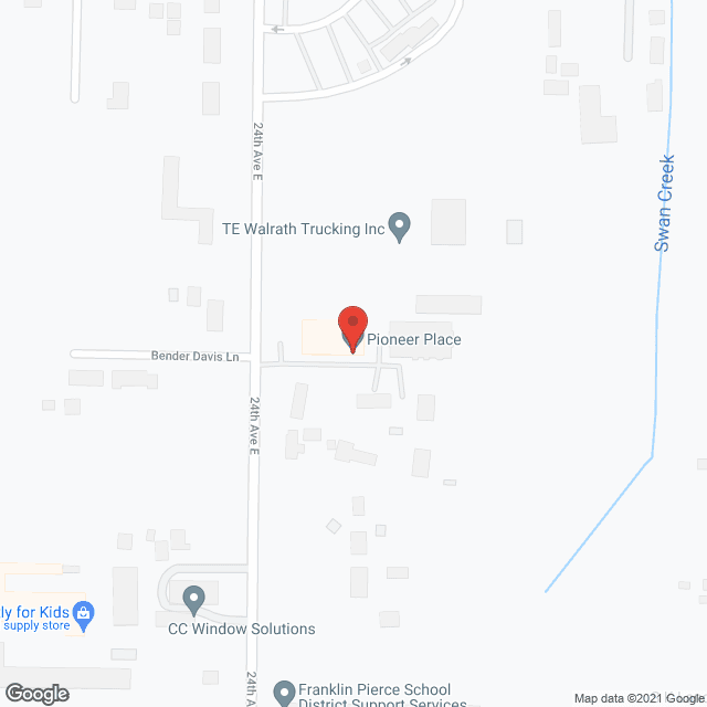 Map of the neighborhood around Pioneer Place Memory Haven
