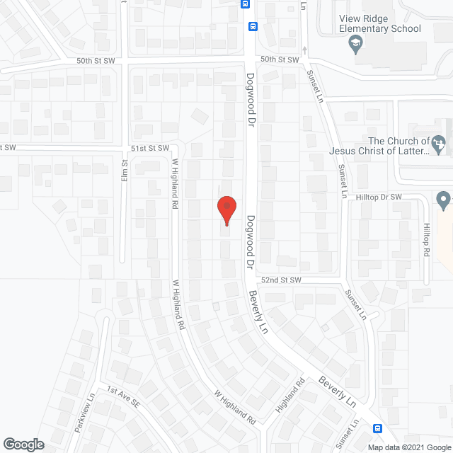 Map of the neighborhood around Forest View Adult Family Home