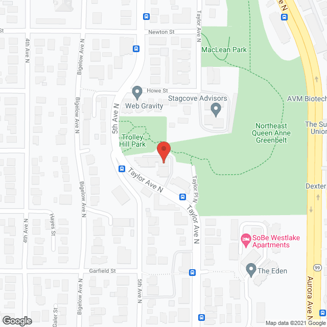 Map of the neighborhood around The Taylor Anne
