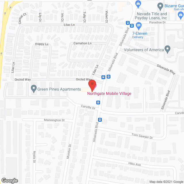Map of the neighborhood around Northgate Mobile Village