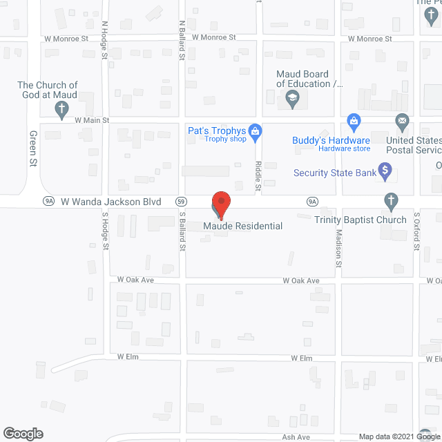 Map of the neighborhood around Maud Residential Care