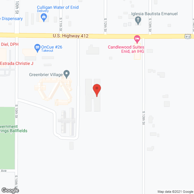 Map of the neighborhood around Greenbriar Assisted Living