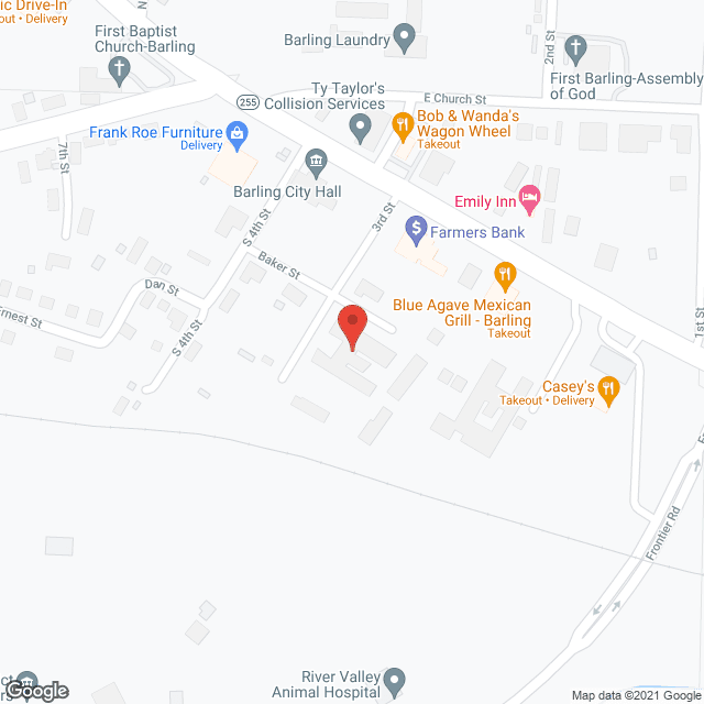 Map of the neighborhood around Sebastian County Retirement