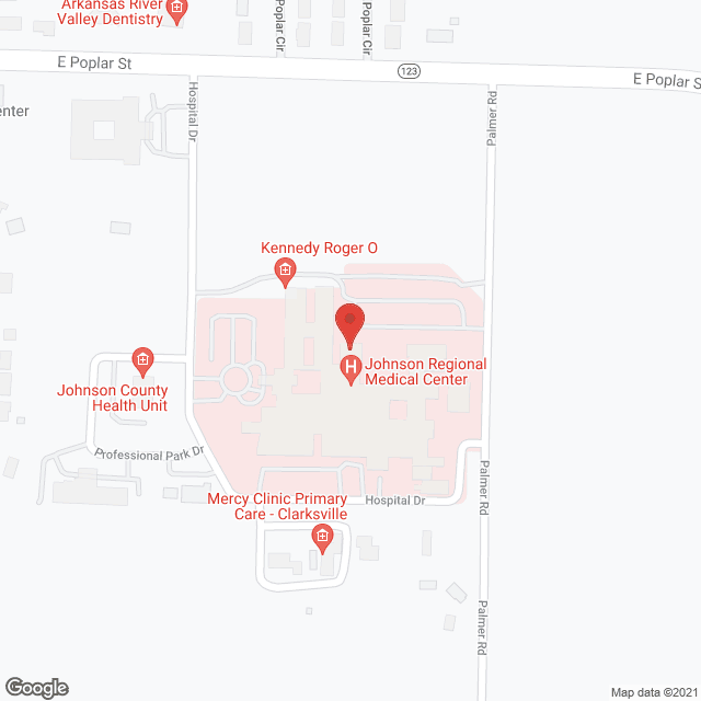 Map of the neighborhood around Johnson County Regional Home