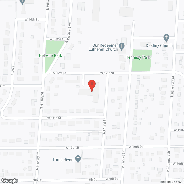 Map of the neighborhood around Liberty House-Wahoo