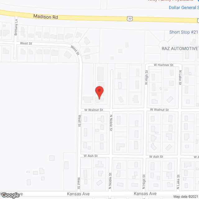 Map of the neighborhood around Riley Centre Apartments