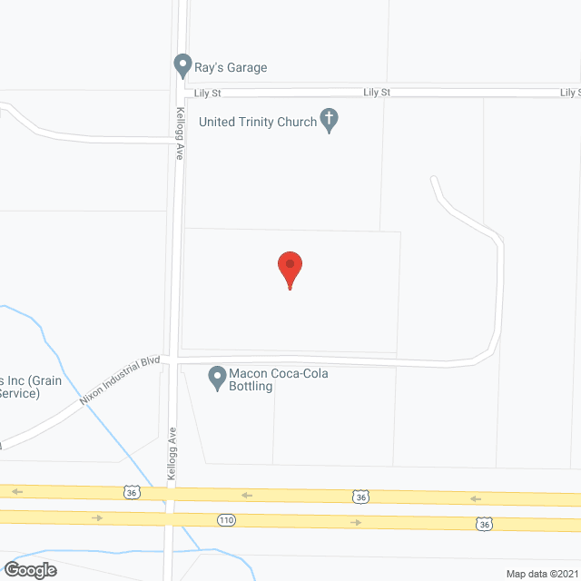 Map of the neighborhood around Macon Health Care Ctr