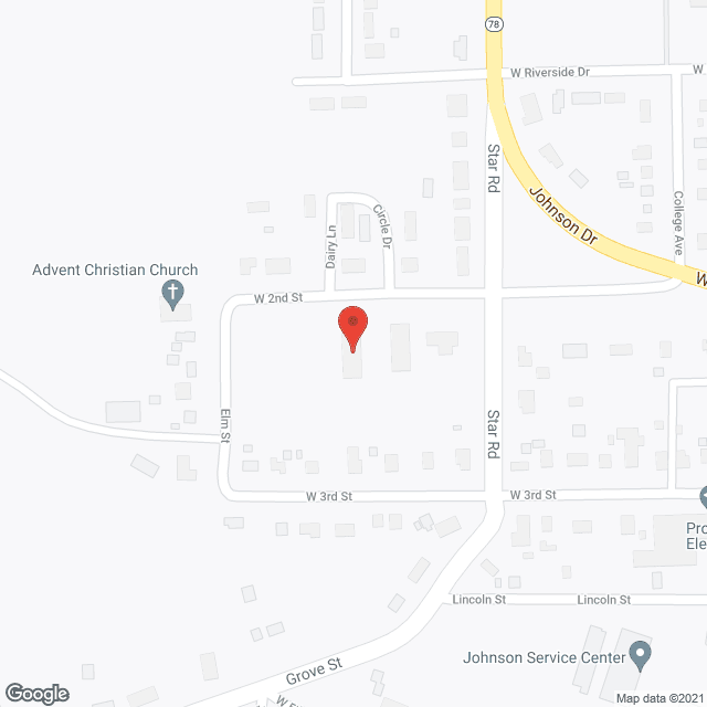 Map of the neighborhood around Prophet Manor Apartments