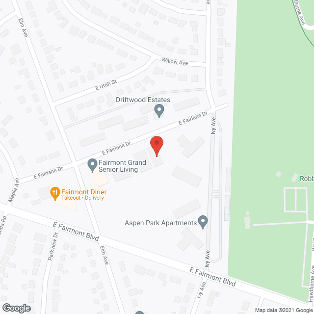 Map of the neighborhood around Fairmont Grand Manor