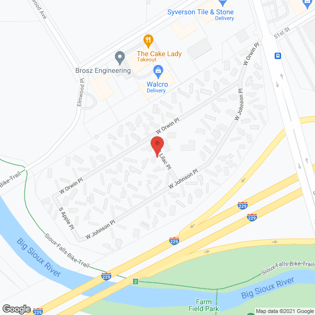 Map of the neighborhood around Johnson Estates