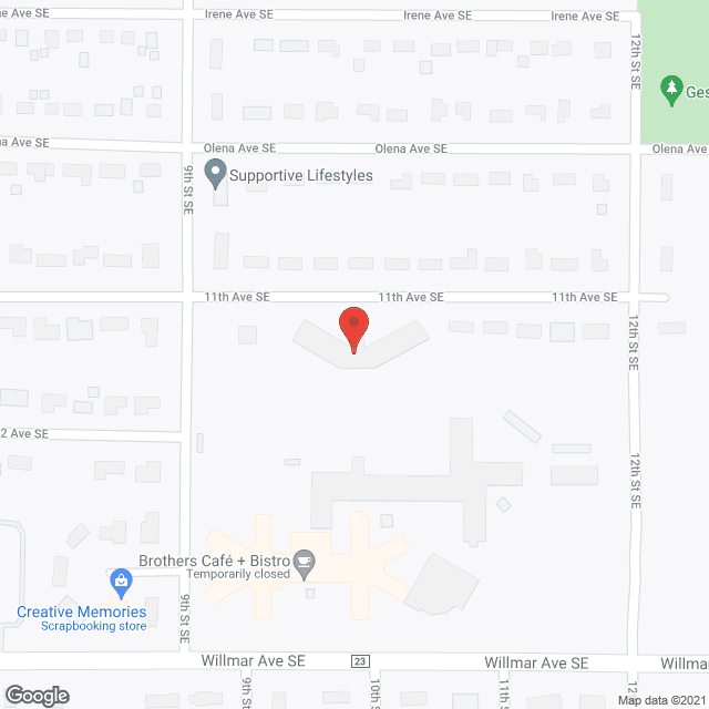 Map of the neighborhood around Centennial Square