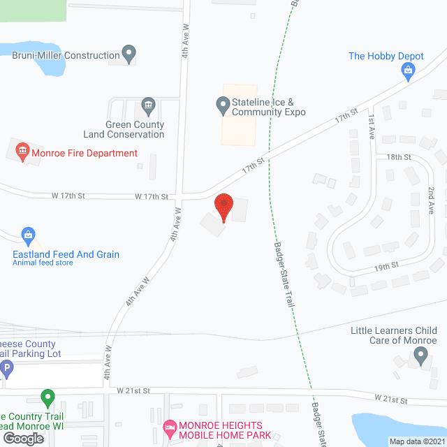 Map of the neighborhood around Graceland Manor III