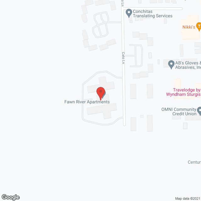 Map of the neighborhood around Fawn River Retirement Apts
