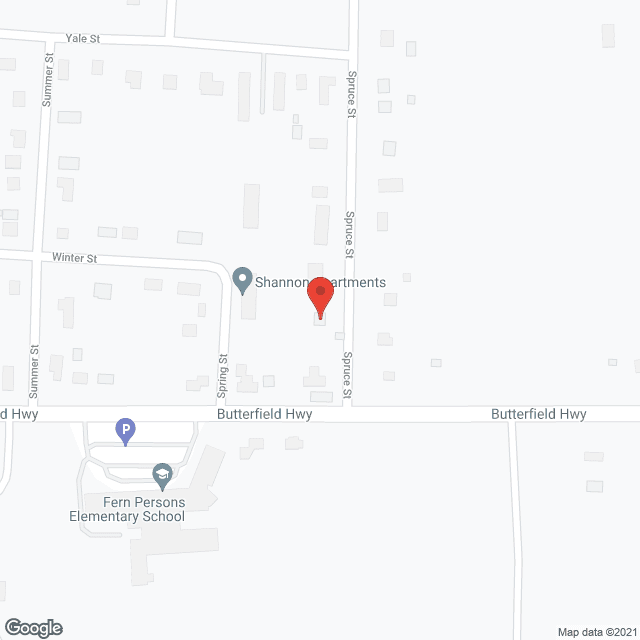 Map of the neighborhood around Shannon Apartments