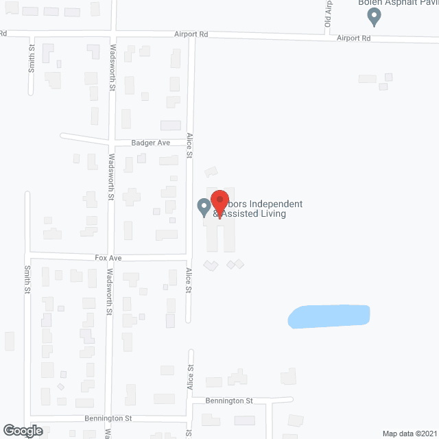 Map of the neighborhood around Tawas Village