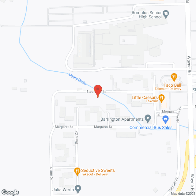 Map of the neighborhood around Morgan Manor Apartments