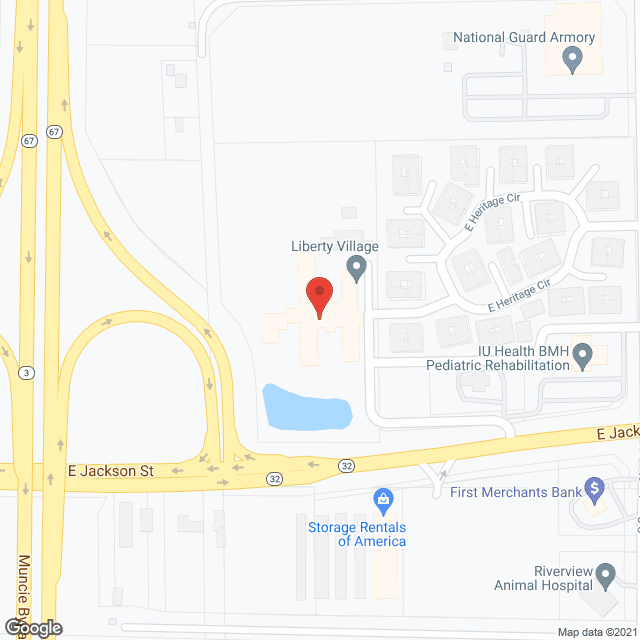 Map of the neighborhood around Liberty Village